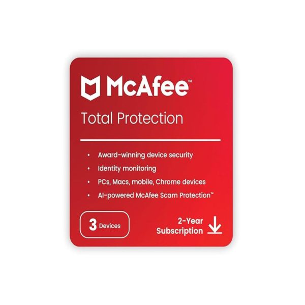 McAfee Total Protection 2024 | 3 Device, 2 Year