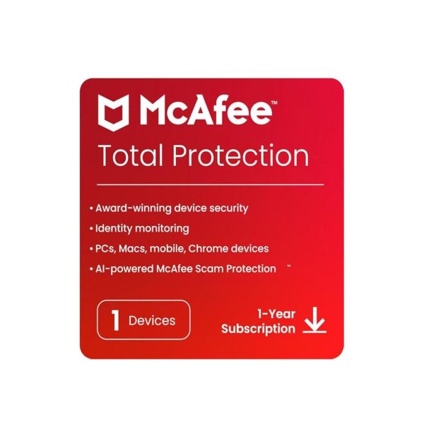 McAfee Total Protection 2024 | 5 Device, 1 Year