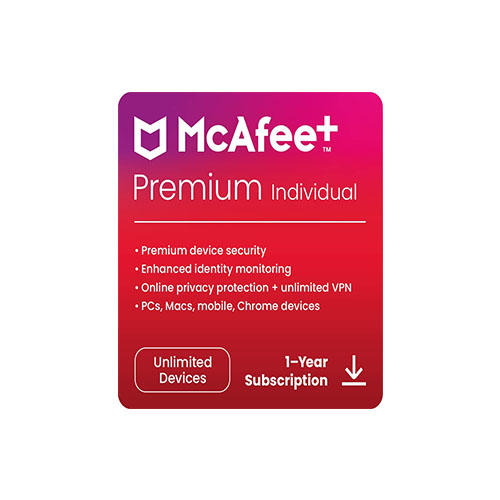 McAfee+ Premium Individual | Unlimited Devices – 2024