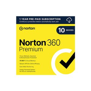 Norton 360 Premium, Antivirus Software -10 Devices with Auto Renewal 2024